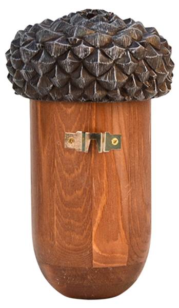 Vogelhäuschen NK83 Braun - Massivholz - 14 x 26 x 17 cm