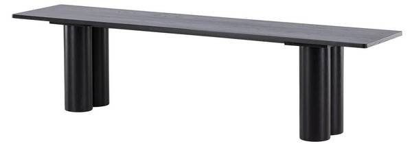 Sitzbank Olivia Schwarz - Holzwerkstoff - 180 x 45 x 40 cm