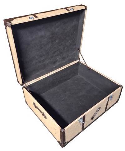 Malle de rangement vintage VISA Beige - Bois manufacturé - 75 x 30 x 60 cm