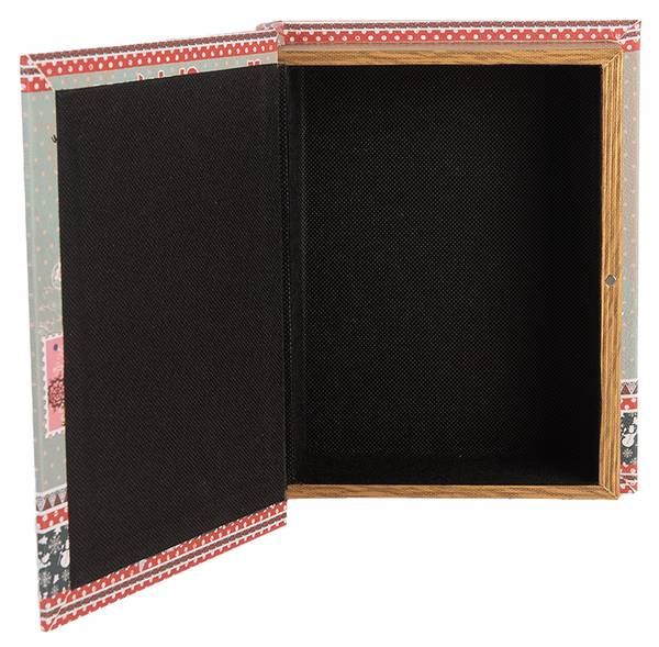Aufbewahrungsbox Bücher Nathalie 3er Set Blau - Holzwerkstoff - 22 x 7 x 27 cm