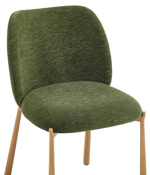 Stuhl JIZAK 6er-Set Grün - Textil - 47 x 79 x 58 cm