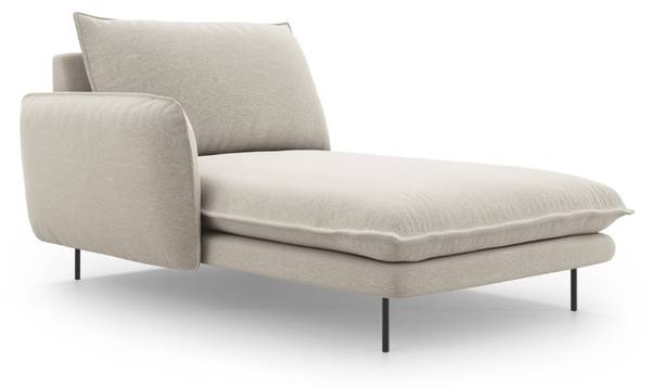 Méridienne VIENNA Beige brillant