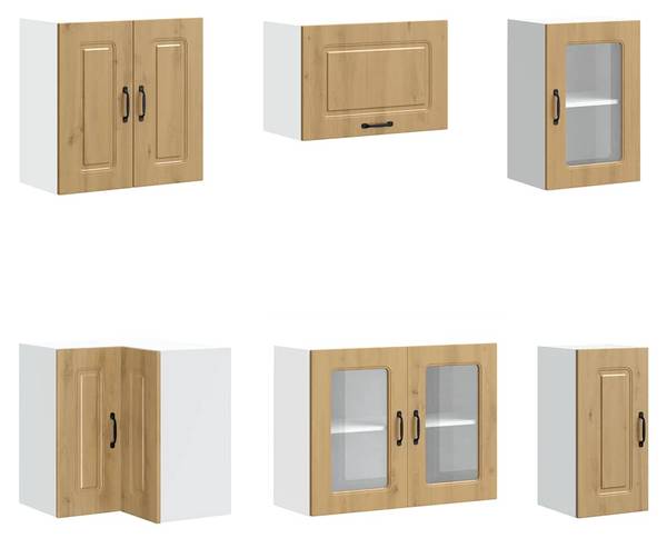 Küchenschrank-Set 3043830 (11-teilig) Braun - Holzwerkstoff - 80 x 81 x 46 cm