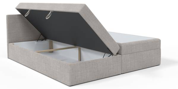 Boxspringbett Doppelbett Verdig Grau - Breite: 200 cm