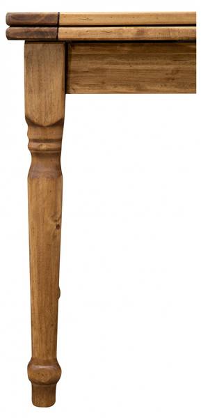 Küchentisch RUSTIKA Braun - Linde - 90 x 80 x 90 cm