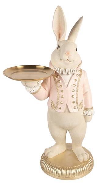 Dekorationsfigur Kaninchen 53180 Beige - Kunststoff - 24 x 70 x 39 cm