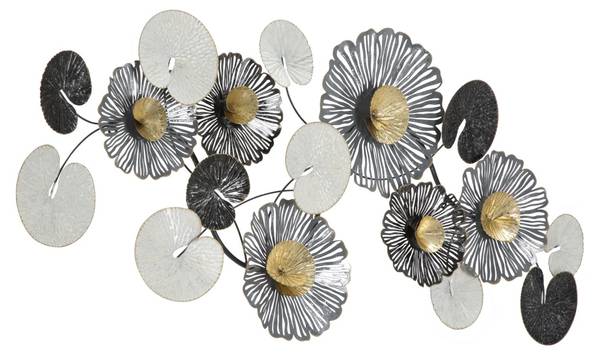 Wanddekoration Marine Metall - 9 x 64 x 143 cm
