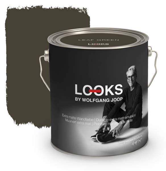 Wandfarbe Matt Blattgrün 2,5 Liter Grün - Aluminium - 17 x 16 x 2 cm