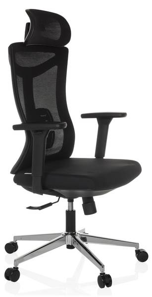 Bürostuhl KAMIAK Schwarz - Polyester - 68 x 132 x 68 cm