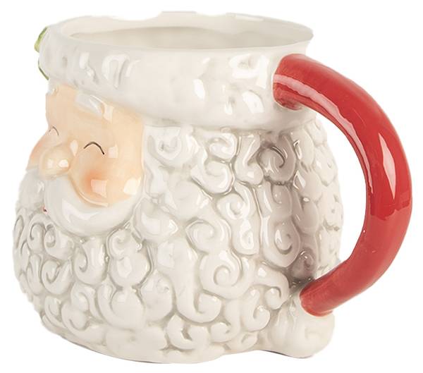 Tasse Weihnachtsmann Wesley&Cups Weiß - Keramik - 11 x 10 x 16 cm