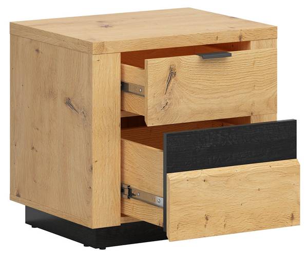 Nachtkommode Ostia Braun - Holzwerkstoff - 54 x 51 x 42 cm