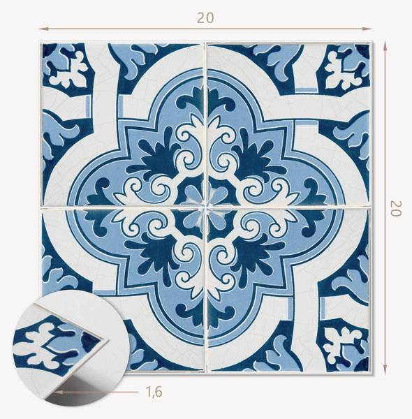 Vinyl tegels 00283183 (20er - Set) 20 x 20 cm