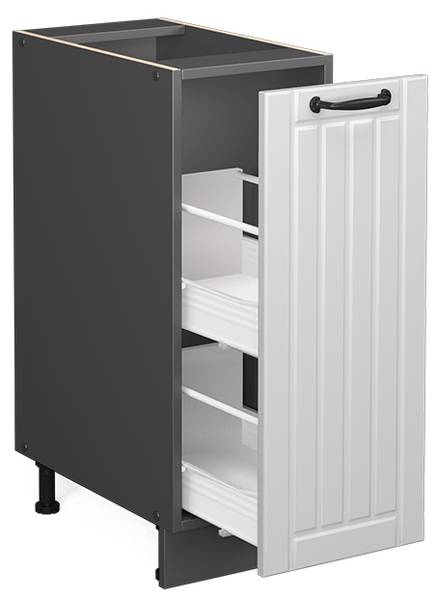 Meuble de cuisine Fame-Line 40663 Anthracite - Blanc