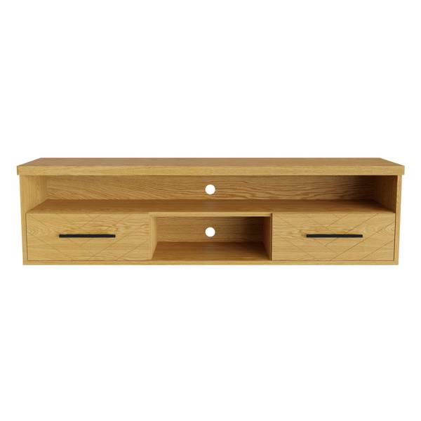 TV-Wand aus Eiche zum Wohnzimmer CARIN Braun - Eiche - 170 x 45 x 45 cm