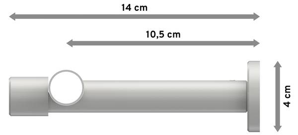 Gardinenstange 1-Lauf Prestige Sitra Breite: 240 cm