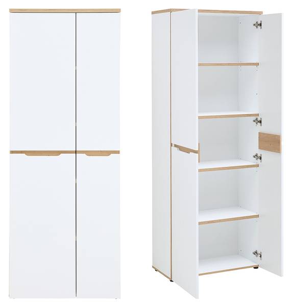 Büromöbel-Set MANRESA-36-4 8er-Set Weiß - Holzwerkstoff - 590 x 197 x 177 cm