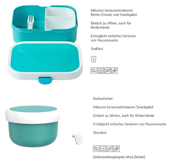 Obst- und Bentobox Campus Paw Patrol Blau - Kunststoff - 2 x 2 x 2 cm