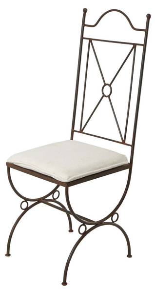 Gartenstuhl Menara Braun - Metall - 40 x 112 x 40 cm