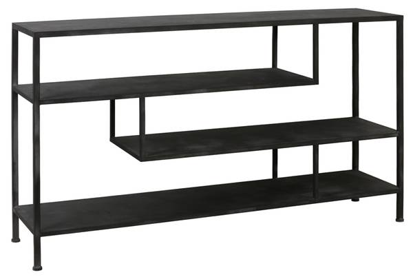 Anrichte YLAYA Schwarz - Metall - 140 x 81 x 35 cm
