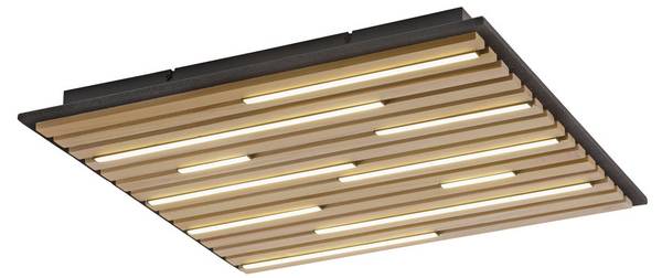 LED Deckenlampe Q-AKUSTIK Echtholz 62 x 62 cm