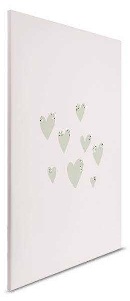 Leinwandbild Simple Hearts 80 x 120 cm