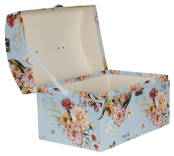 Dekoration Cosy Britta 3er Set Blau - Papier - 21 x 9 x 30 cm