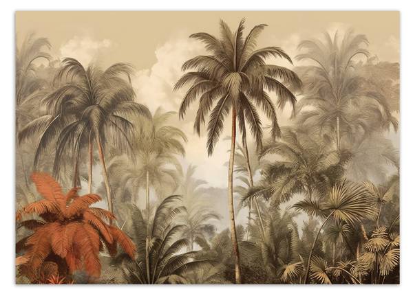 Papier peint, Palmiers tropicaux 350 x 245 cm