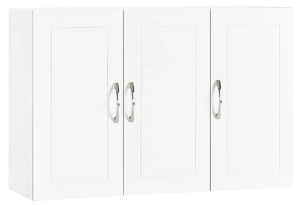 Armoire de salle de bain FRG231-L-W Blanc - Largeur : 90 cm