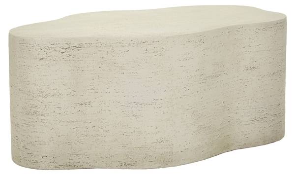 Kaffeetisch Cloud Beige - Harz - 55 x 40 x 93 cm