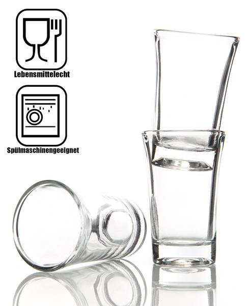Schnapsgläser 1000232 12er Set Glas - 5 x 7 x 5 cm