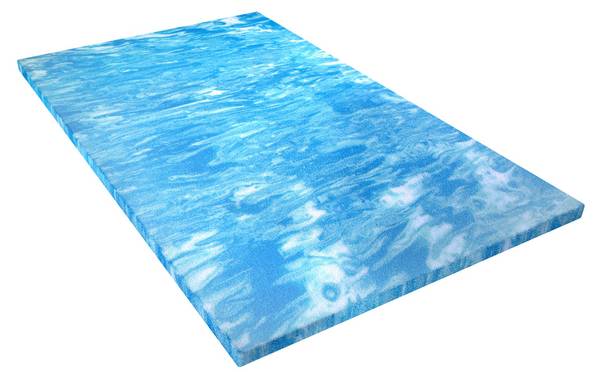 Geltopper Classic Weiß - Microfaser - 100 x 5 x 200 cm