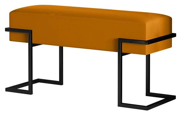 Sitzbank CELY 100 Schwarz - Gelb