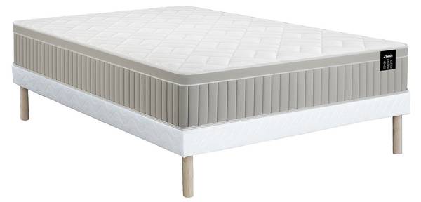 Matratze und Bettgestell mit Lattenrost Breite: 160 cm