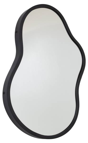 Spiegel Sona2 Schwarz - Metall - 38 x 62 x 4 cm
