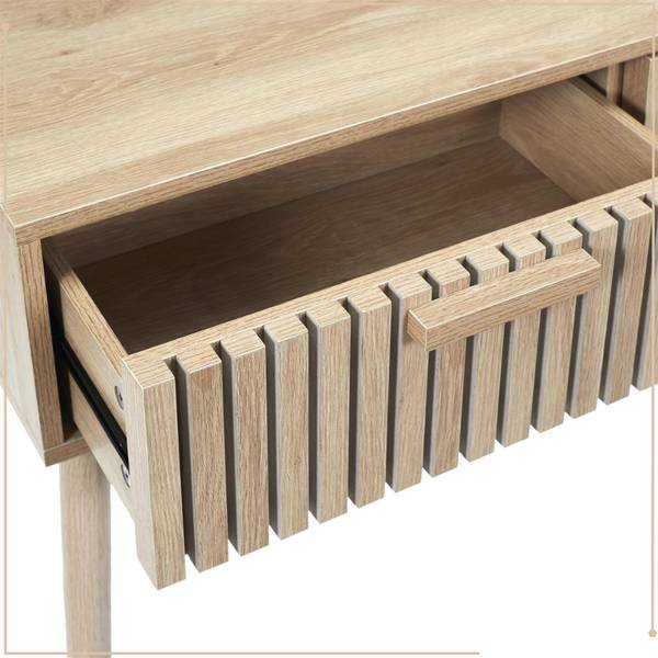 Beistelltisch mit Schubladen Klaus Braun - Holzwerkstoff - 35 x 80 x 100 cm