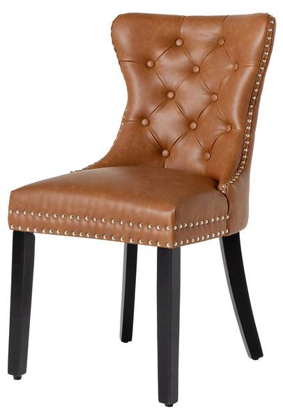 Stuhl CASTLE Schwarz - Braun - Gummibaum - 52 x 95 x 64 cm