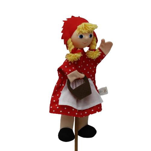 Handpuppe Rotkäppchen Textil - 22 x 31 x 8 cm