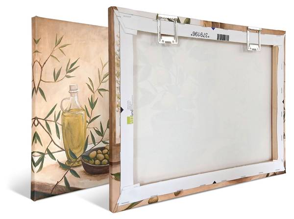 Leinwandbild Fensterblick Angelsteg 50 x 70 cm