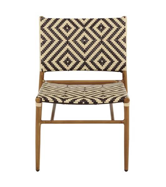 Fauteuil de jardin Calapan Marron - Bois massif - 57 x 77 x 69 cm