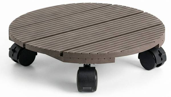 Pflanzenroller Countess Braun - Holzverbundwerkstoff - 30 x 8 x 30 cm