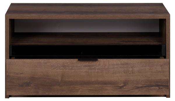 TV-Lowboard Denver 1SZ Schwarz - Braun - Holzwerkstoff - 90 x 46 x 40 cm