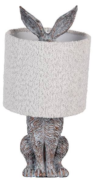 Tischlampe Kaninchen Siti Braun - Kunststoff - 20 x 43 x 20 cm
