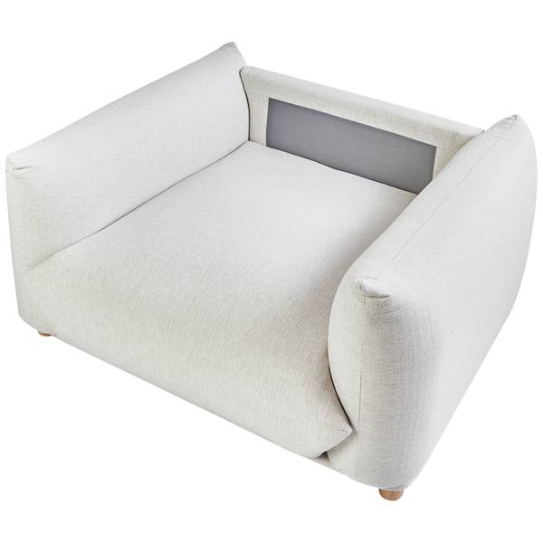 Sitzgruppe LUVOS 7-tlg Braun - Weiß - Textil - 104 x 75 x 104 cm