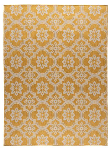 Tapis Rio Flower Jaune - 200 x 290 cm