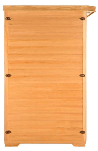 Infrarotkabine REDSUN L Braun - Holz teilmassiv - 153 x 190 x 110 cm