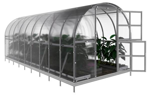 KLASIKA ARCH EXTRA 18m² Silber - Metall - 300 x 218 x 600 cm