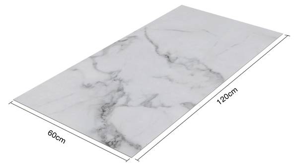 Duschrückwandset Bladel 4-er Set Weiß - Polyester PVC - 60 x 120 x 60 cm