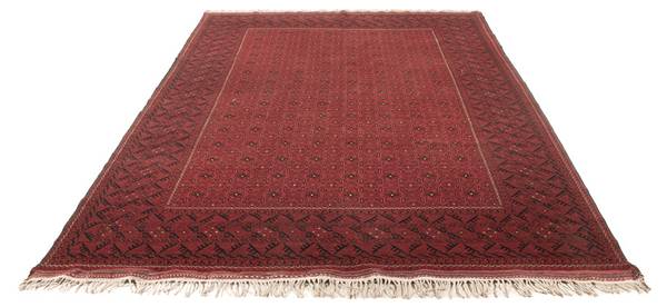Orientteppich Oriental Rot - Naturfaser - 193 x 1 x 296 cm