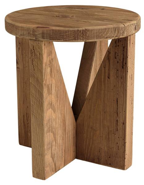 Sofaende ANDRIAN Braun - Holz teilmassiv - 40 x 45 x 40 cm