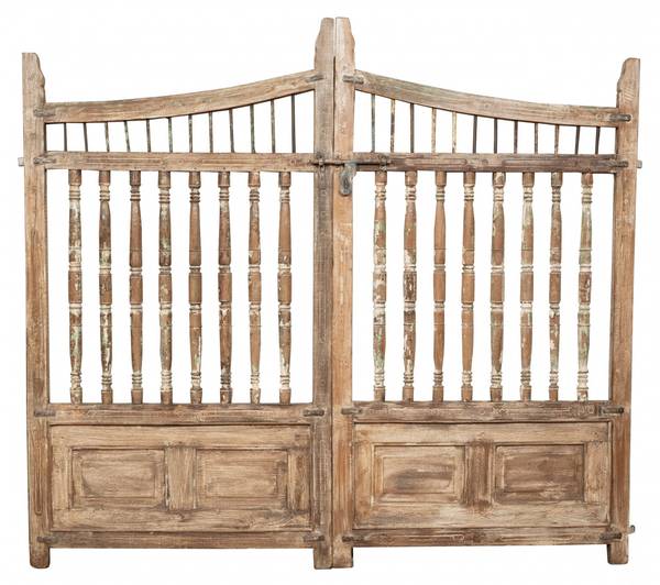 Gartentor DORF Braun - Massivholz - 15 x 204 x 227 cm